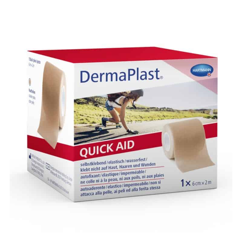 Wasserfester, selbstklebender Verband für schnelle Wundheilung.